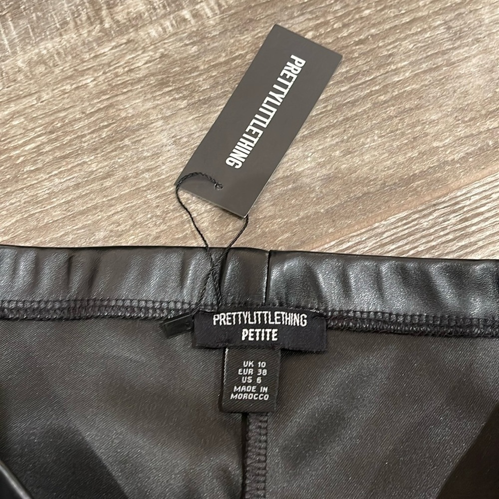 Shape Black Faux Leather Skinny Pants by PrettyLittle Thing - Picture 2 of 2